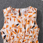 Girls Floral Sleeveless Dress and Pink Cardigan Set - Image 5