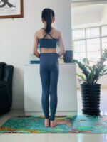 Girls Lavender Sports Bra and Leggings Set - Image 5