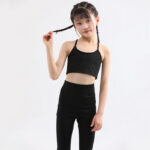 Girls Lavender Sports Bra and Leggings Set - Image 6