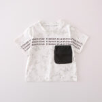 Kids Black and White T-Shirt Shorts Set - Image 3