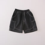 Kids Black and White T-Shirt Shorts Set - Image 4