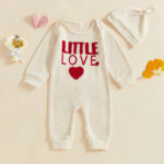 Beige Little Love Baby avarol and Hat