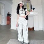Girls Colorblock Crop Top and Pants Set - Image 2