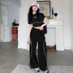 Girls Colorblock Crop Top and Pants Set - Image 3