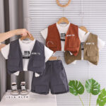 PKAFashion Kids Vest Shorts Set