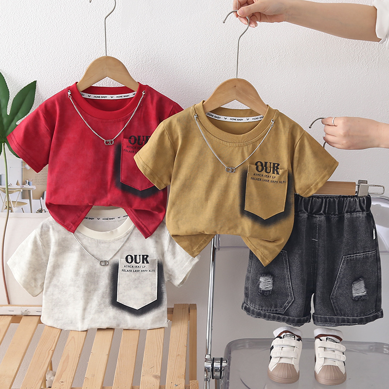 N303-174-2.jpg Kids T-Shirt and Shorts Set - Image 1