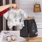 Kids Print T-Shirt and Shorts Set - Image 3