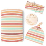 Floral Print Baby Swaddle Blanket Set - Image 2