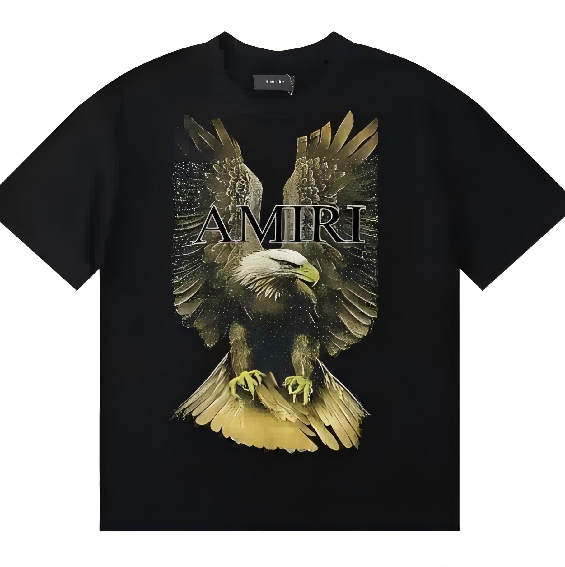 N307-953.jpg Amiri Black Eagle Graphic T-Shirt - Image 1