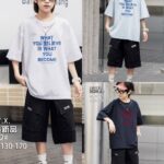Boys Graphic T-Shirt and Black Shorts Set