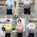 Kids Gradient Herouns T-Shirt and Shorts Set