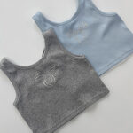 Girls Blue and Gray Tank Top Leggings Set - Image 5