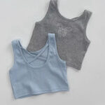 Girls Blue and Gray Tank Top Leggings Set - Image 6