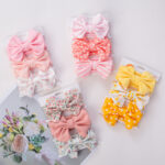 Assorted Patterned Baby Girl Hair Bows Set - Image 6