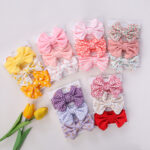 Assorted Patterned Baby Girl Hair Bows Set