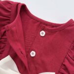 Baby Cherry Print Dress With Bow - Image 4