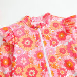 Girls Floral Long Sleeve Swimsuit Set - Image 6
