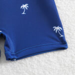 Baby Blue Palm Tree Swimsuit and Hat Set - Image 3