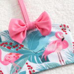 Girls Flamingo Print Ruffle Bikini Set - Image 2