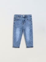 Kids Blue Straight Leg Denim Jeans