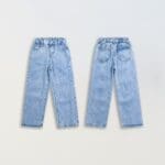 Kids Light Blue Straight Leg Jeans