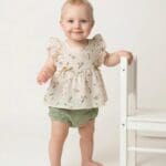 Baby Girl Floral Ruffle Top and Bloomers