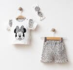 Minnie Mouse Leopard Print Baby Outfit Set