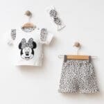 Minnie Mouse Leopard Print Baby Outfit Set