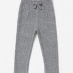 Baby Ribbed Knit Grey Leggings