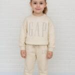 GAP Kids Beige Sweatshirt and Joggers Set