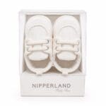 Nipperland White Knit Baby Shoes