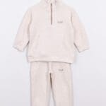 La'ciel Kids Beige Sweatshirt and Pants Set