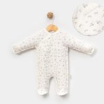 White Floral Baby Romper Onesie