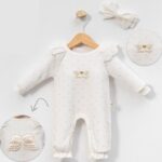 Sweet Angel White Baby Romper Set