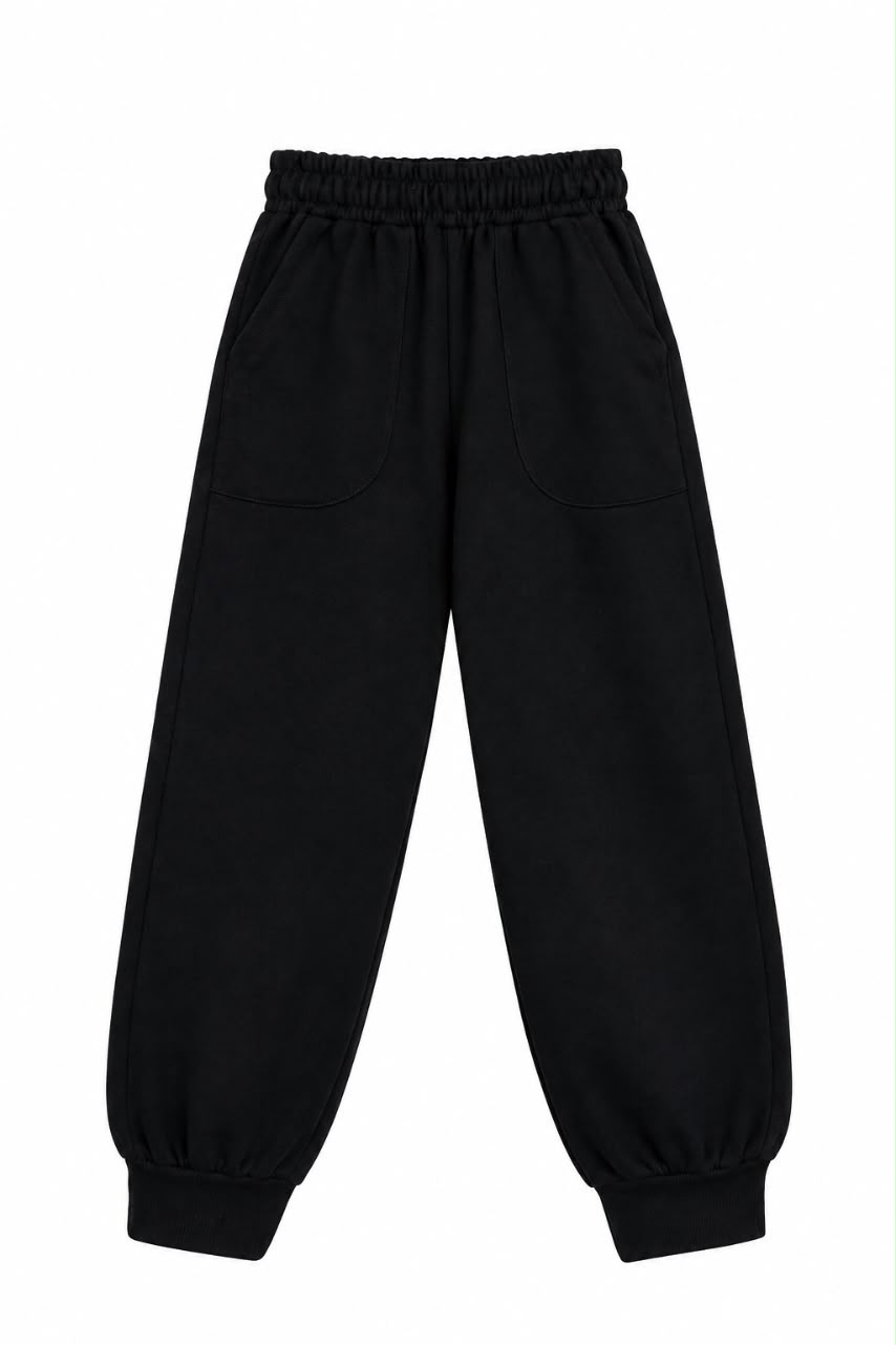WhatsApp Image 2026-10-09 at 11.41.42 AM kids black sweat pants - Image 1