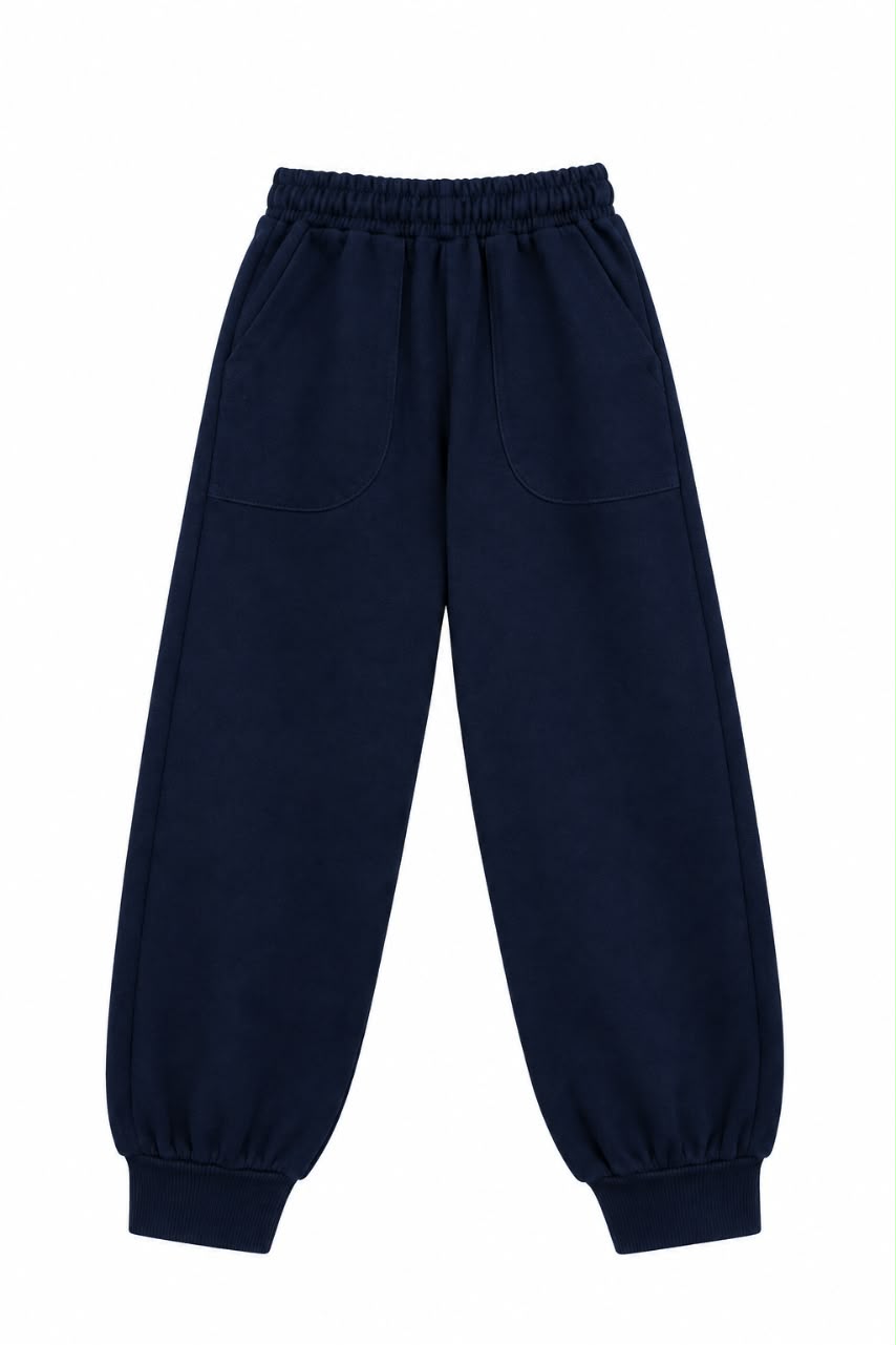 WhatsApp Image 2026-10-09 at 11.41.54 AM kids navy sweat pants - Image 1