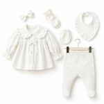 white baby set